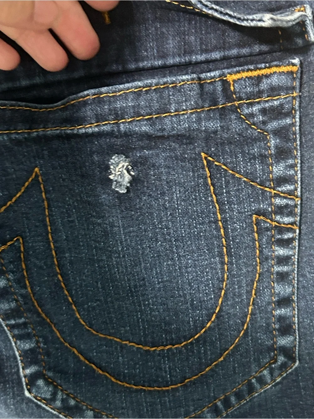 True Religion Ricky Relaxed Straight Jeans Men’s 36 Denim. Flaw See Pics